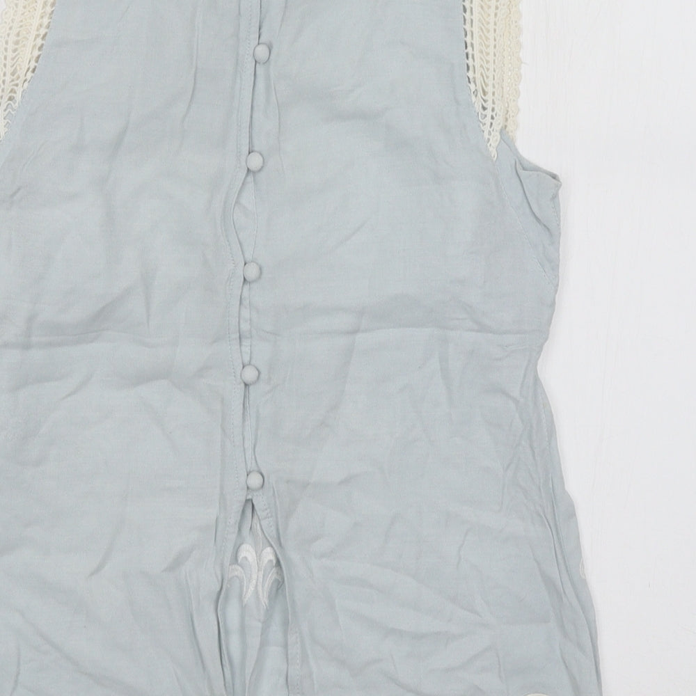 River Island Womens Blue   Basic Tank Size 8