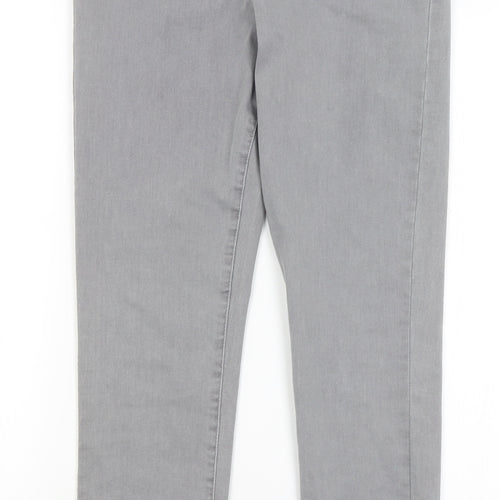Denim Co Womens Grey   Skinny Jeans Size 14 L28 in