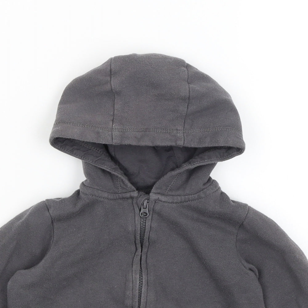 H&M Baby Grey   Full Zip Jumper Size 6-9 Months