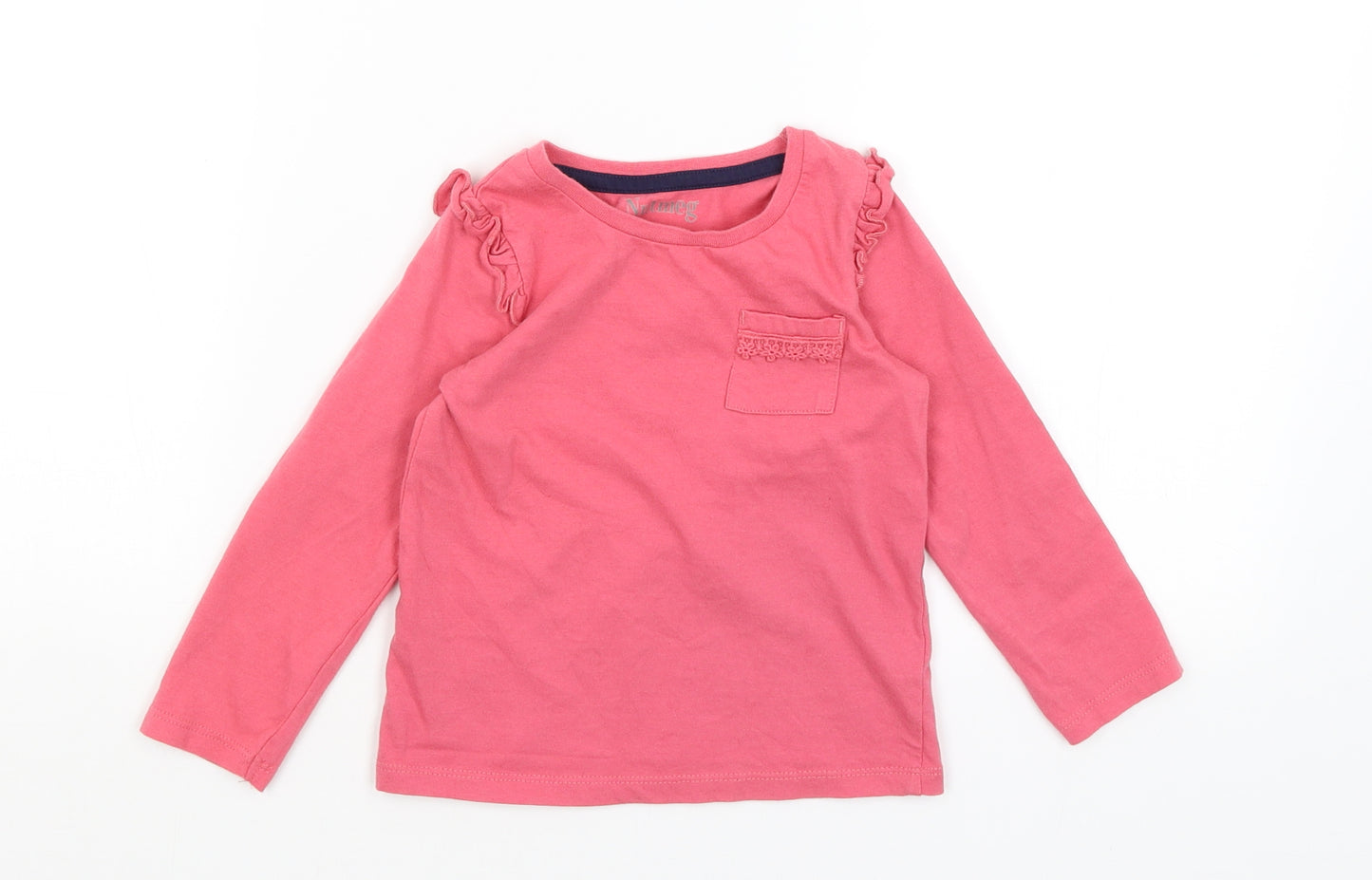 Nutmeg Girls Pink   Basic T-Shirt Size 3-4 Years