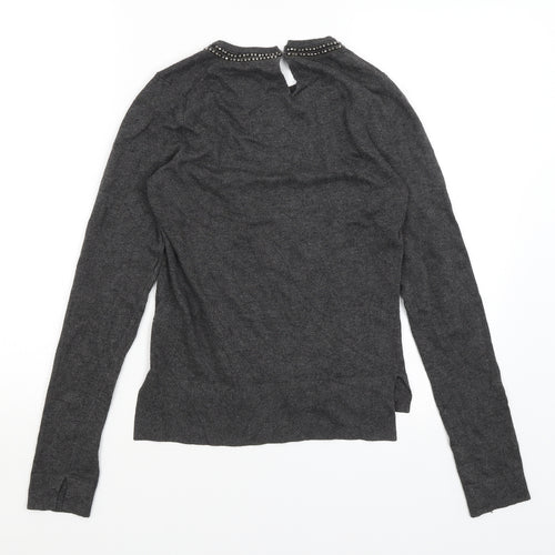 Zara Womens Grey   Pullover Jumper Size M