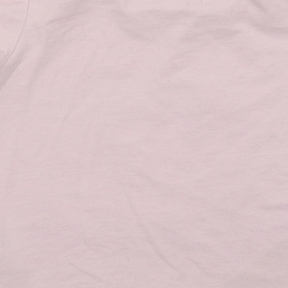 M&S Girls Pink   Basic T-Shirt Size 3-4 Years  - Unicorn