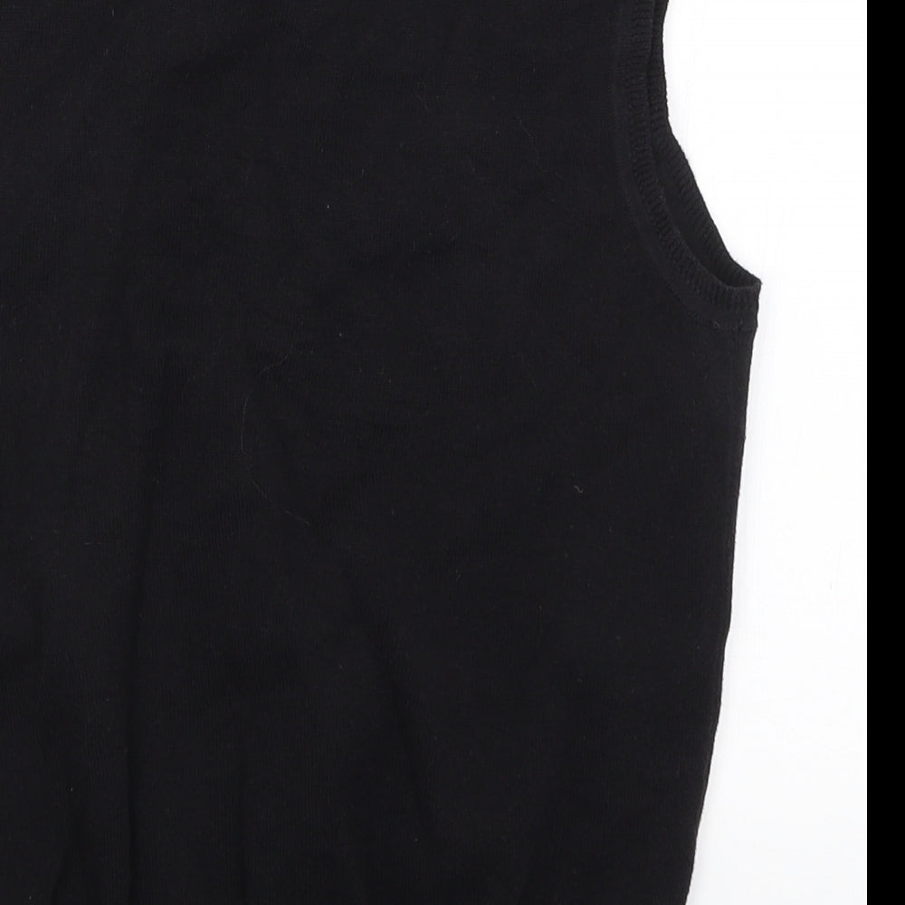 Papaya Womens Black   Vest Jumper Size 14