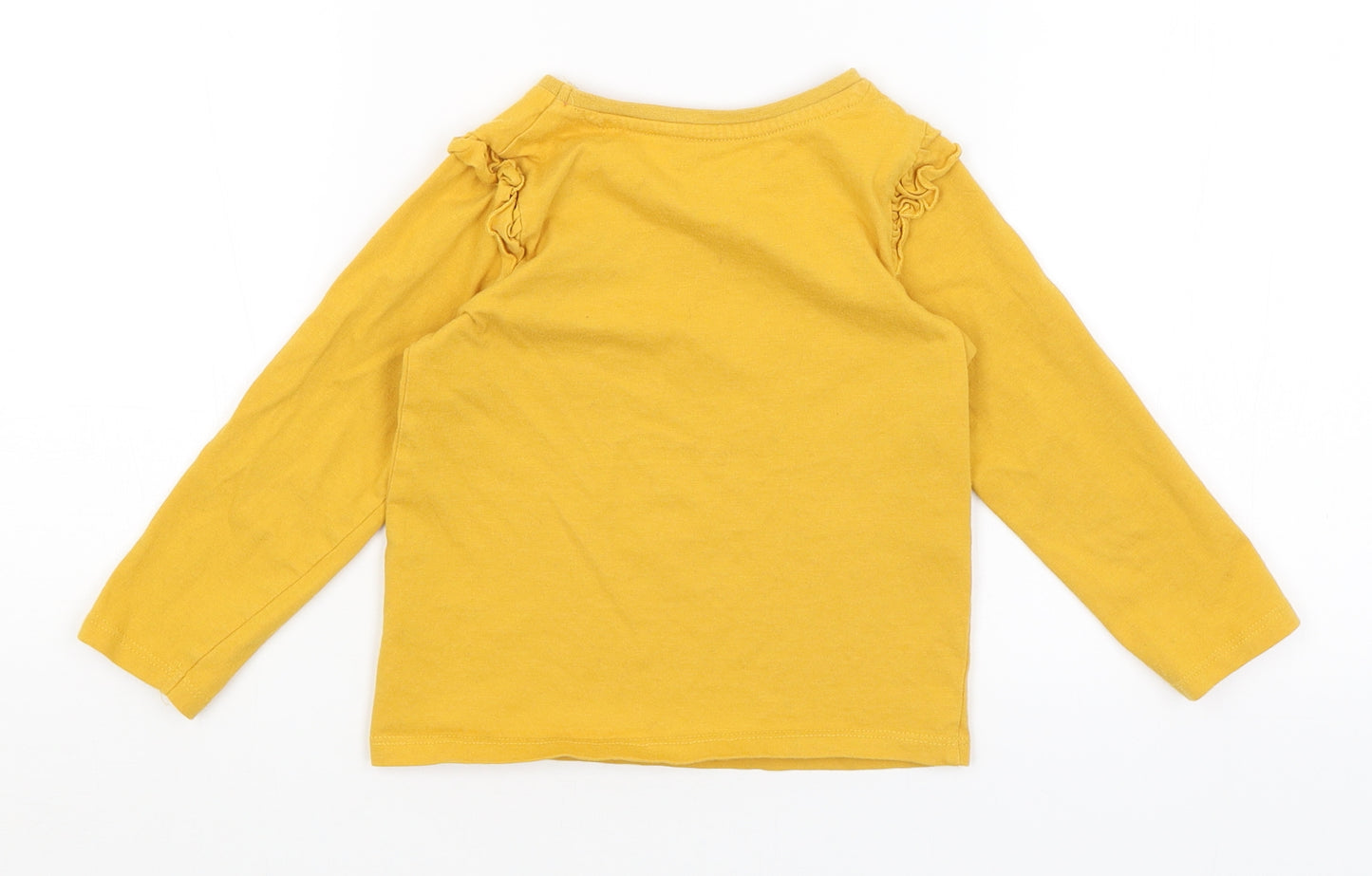 Nutmeg Girls Yellow   Basic T-Shirt Size 3-4 Years