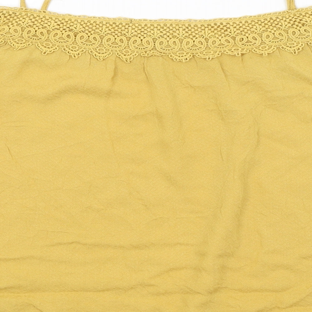 New Look Womens Yellow   Basic Blouse Size 14