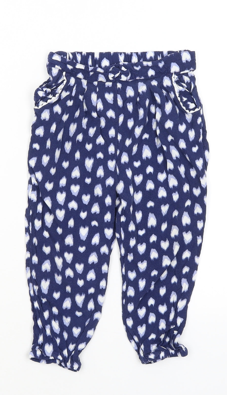 George Girls Blue   Harem Trousers Size 3-4 Years