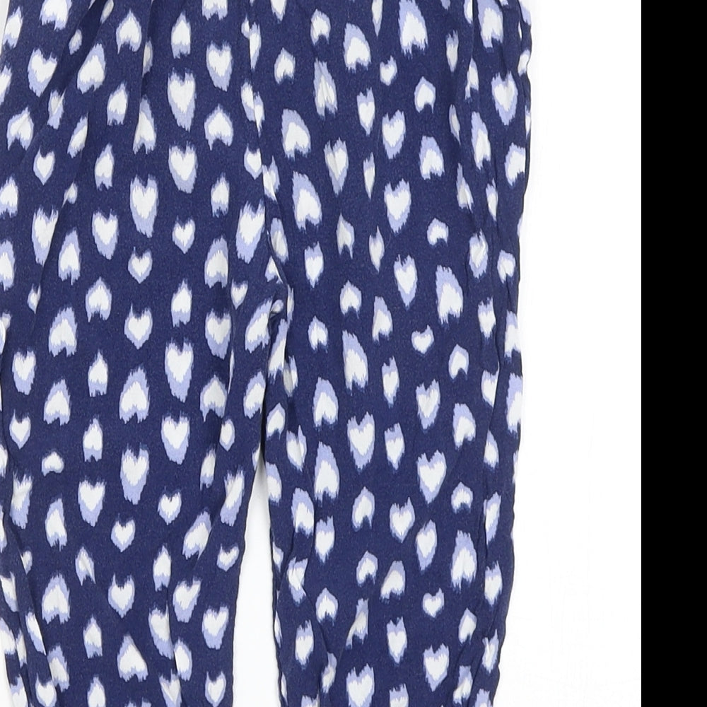 George Girls Blue   Harem Trousers Size 3-4 Years