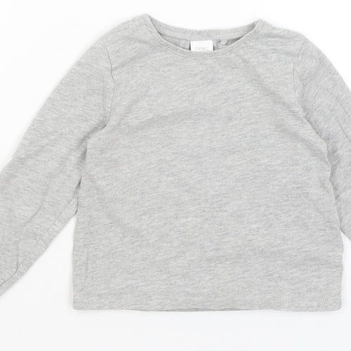 NEXT Girls Grey   Basic T-Shirt Size 2-3 Years