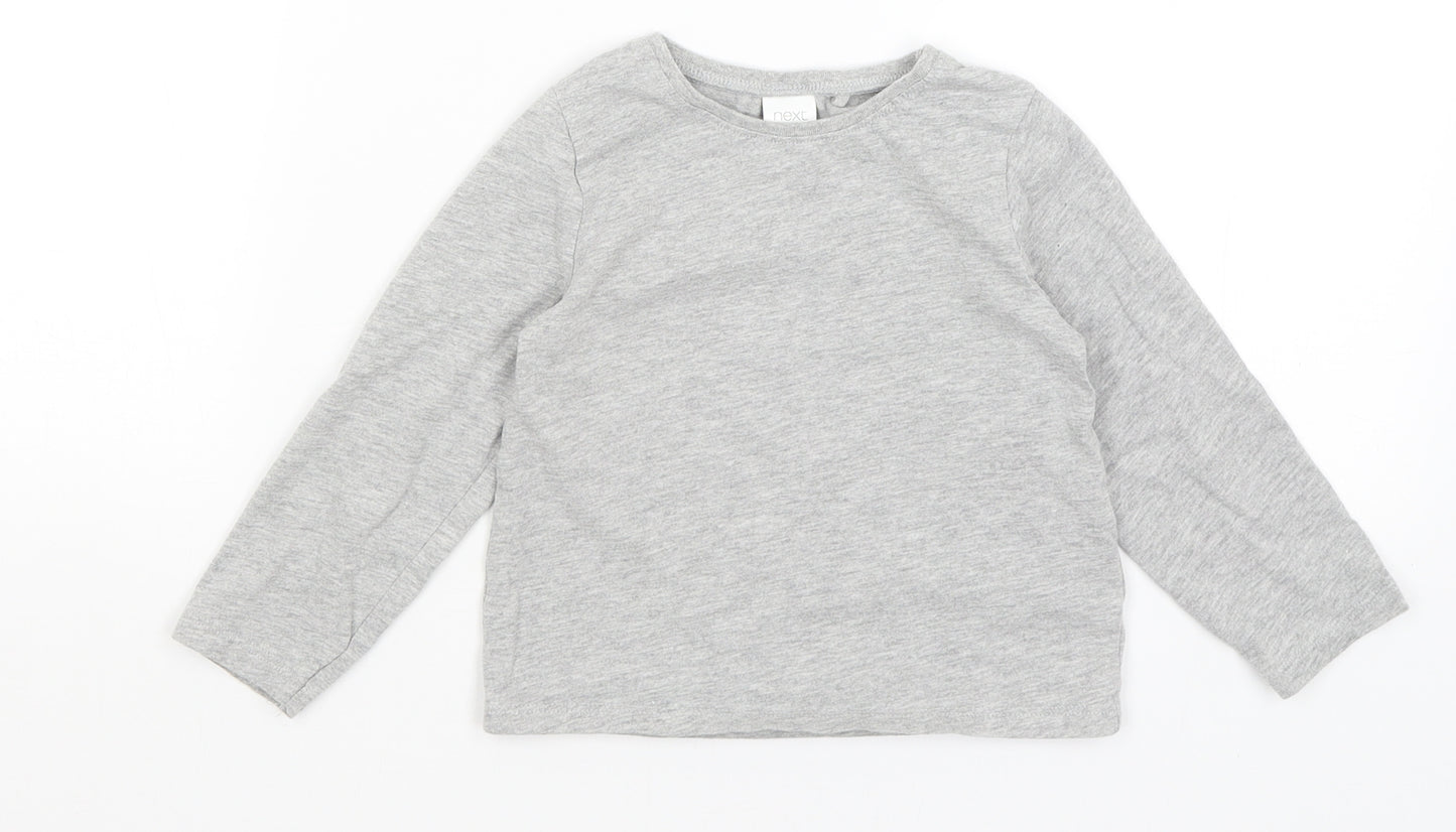 NEXT Girls Grey   Basic T-Shirt Size 2-3 Years