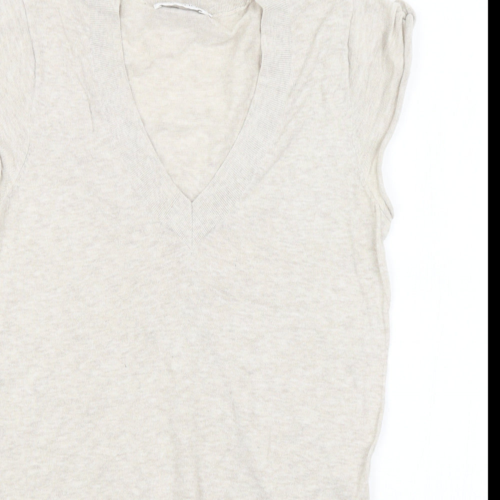 Topshop Womens Beige   Vest Jumper Size 8