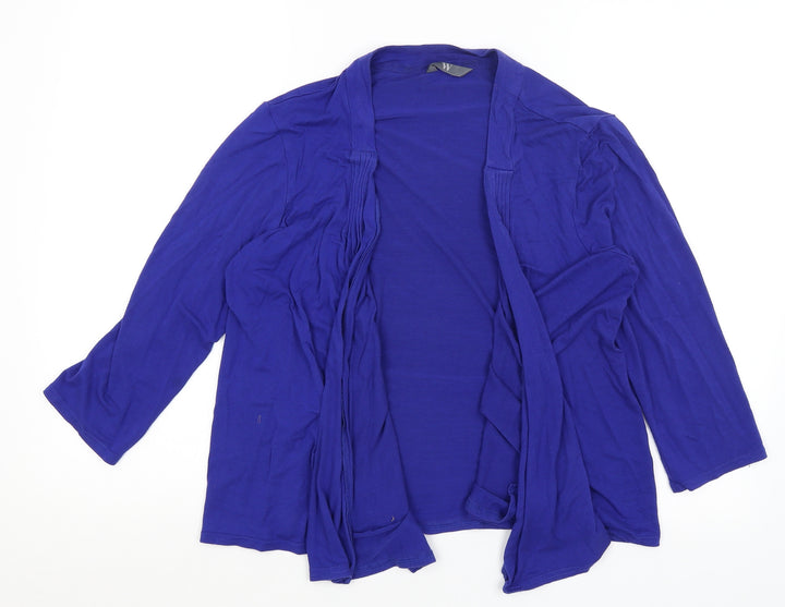 BHS Womens Blue Cardigan Jumper Size 14