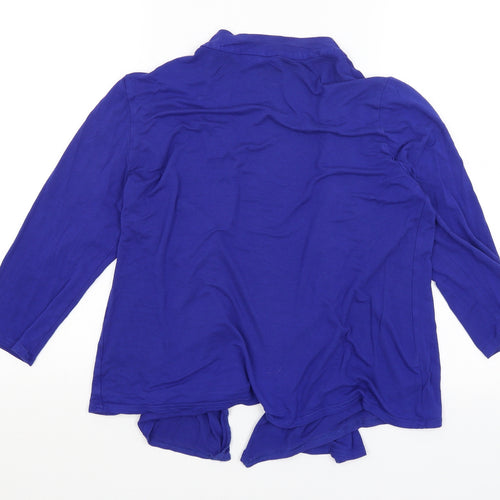 BHS Womens Blue   Cardigan Jumper Size 14