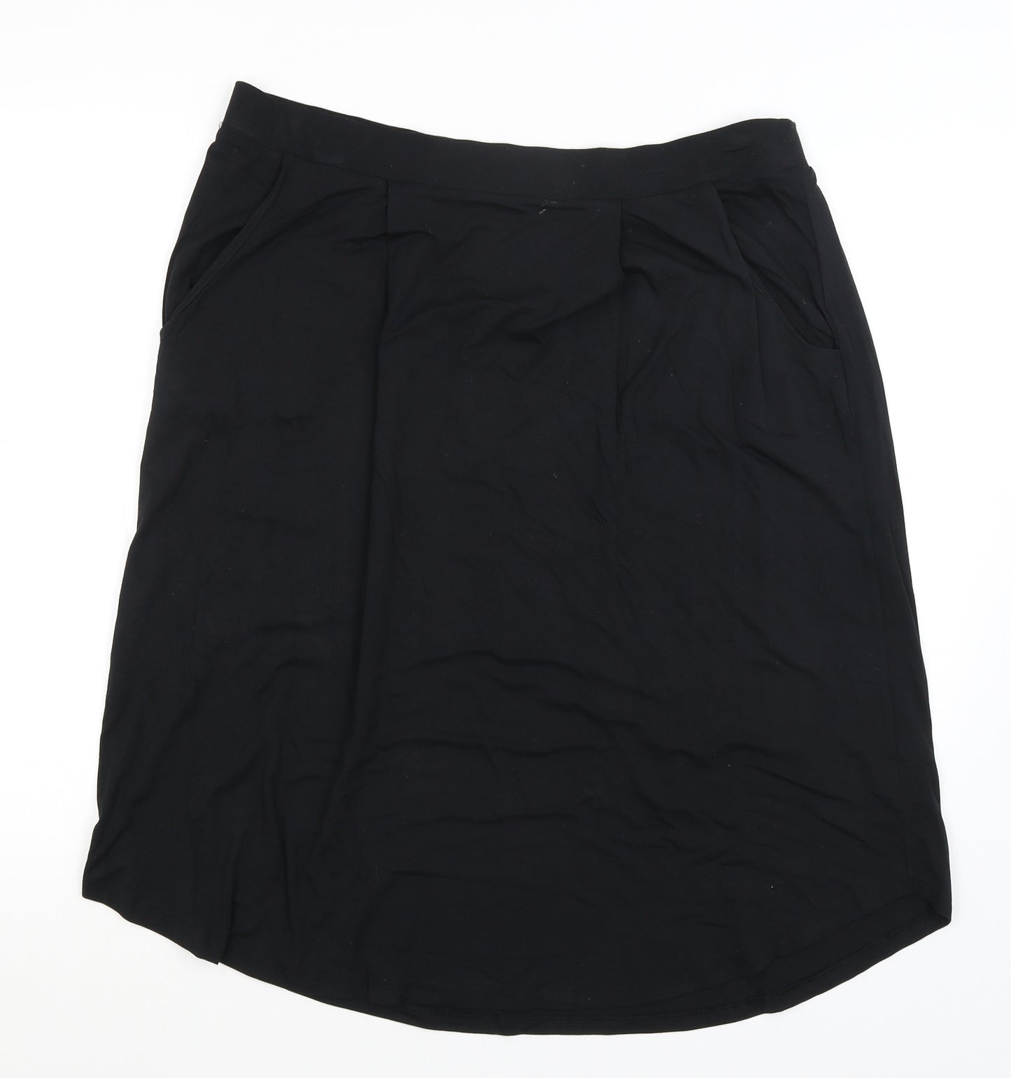 Preworn Womens Black   A-Line Skirt Size 18