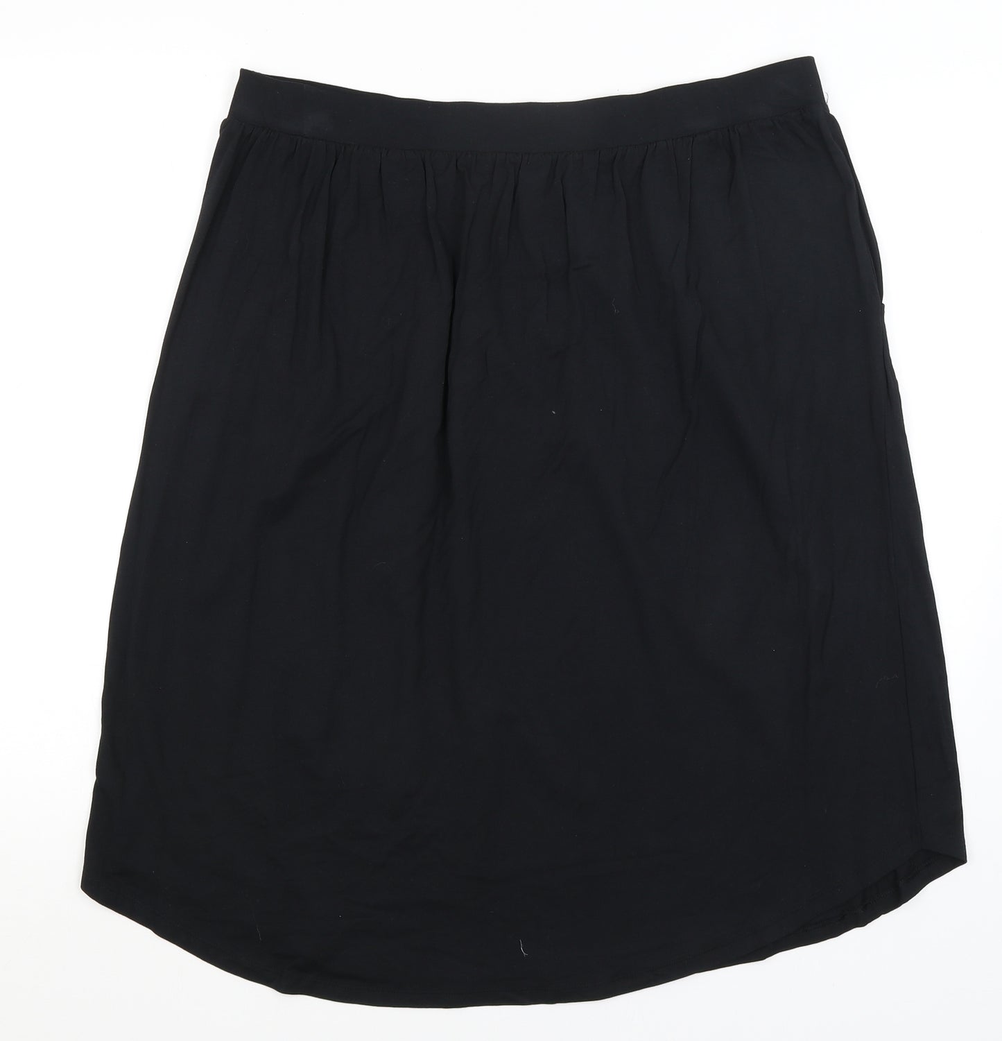 Preworn Womens Black   A-Line Skirt Size 18