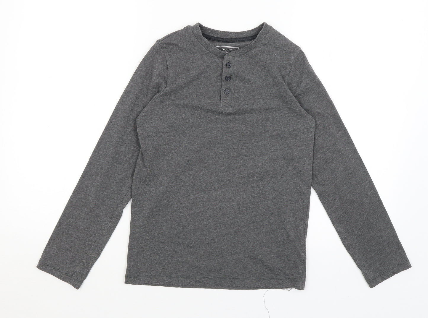 TU Girls Grey   Basic T-Shirt Size 10 Years