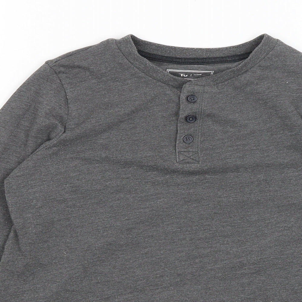 TU Girls Grey   Basic T-Shirt Size 10 Years