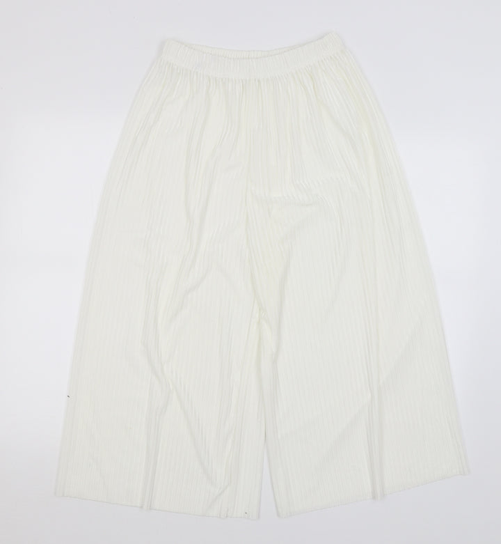 Preworn Womens Ivory   Culotte Shorts Size S