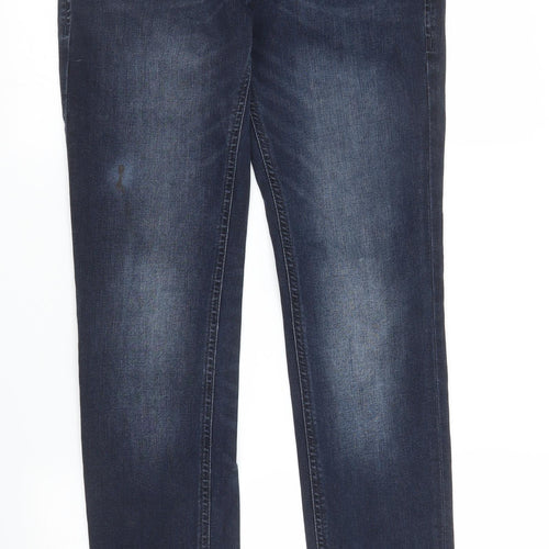 JACK & JONES Mens Blue  Denim Skinny Jeans Size 28 in L31 in