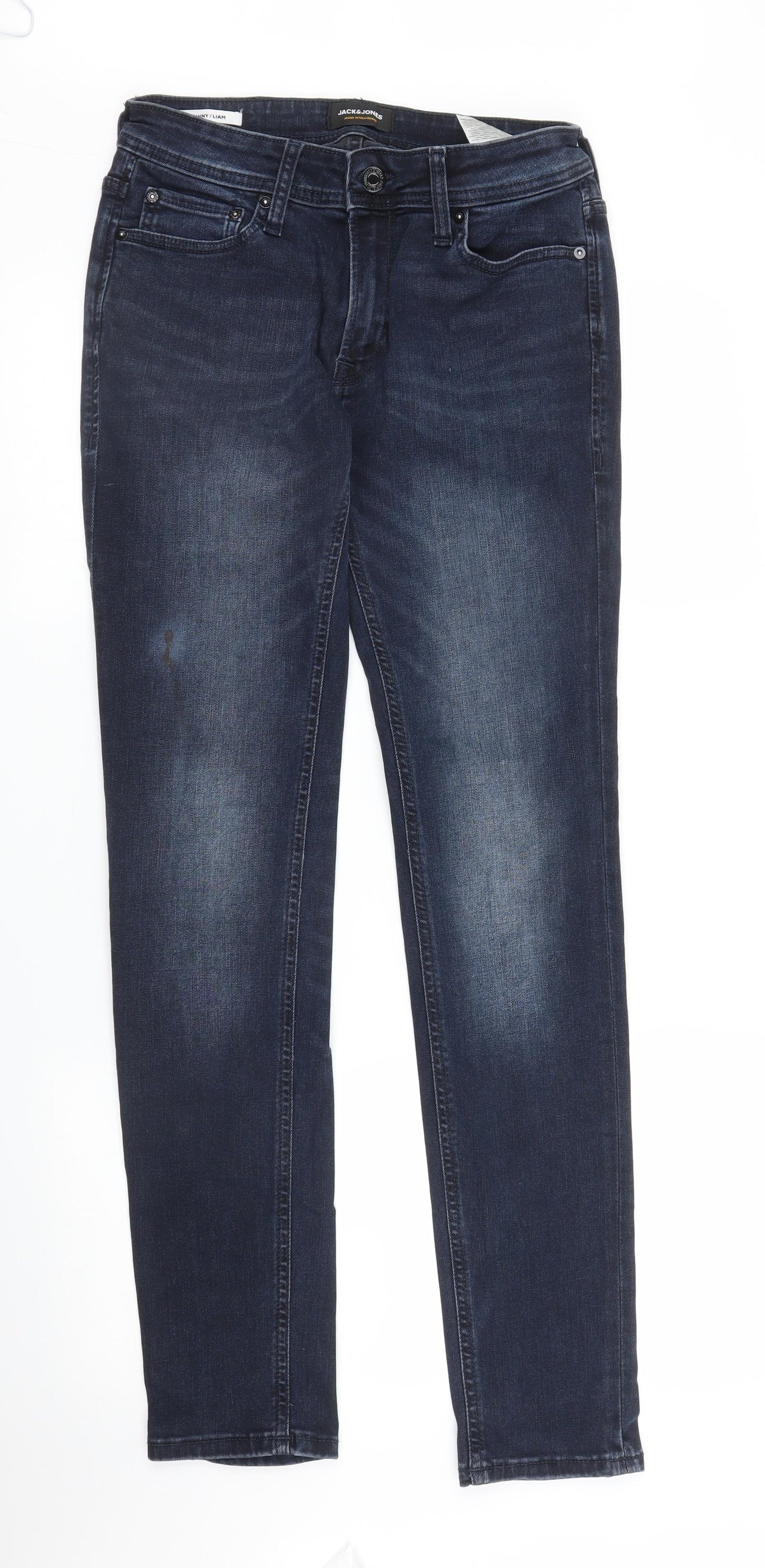 JACK & JONES Mens Blue  Denim Skinny Jeans Size 28 in L31 in