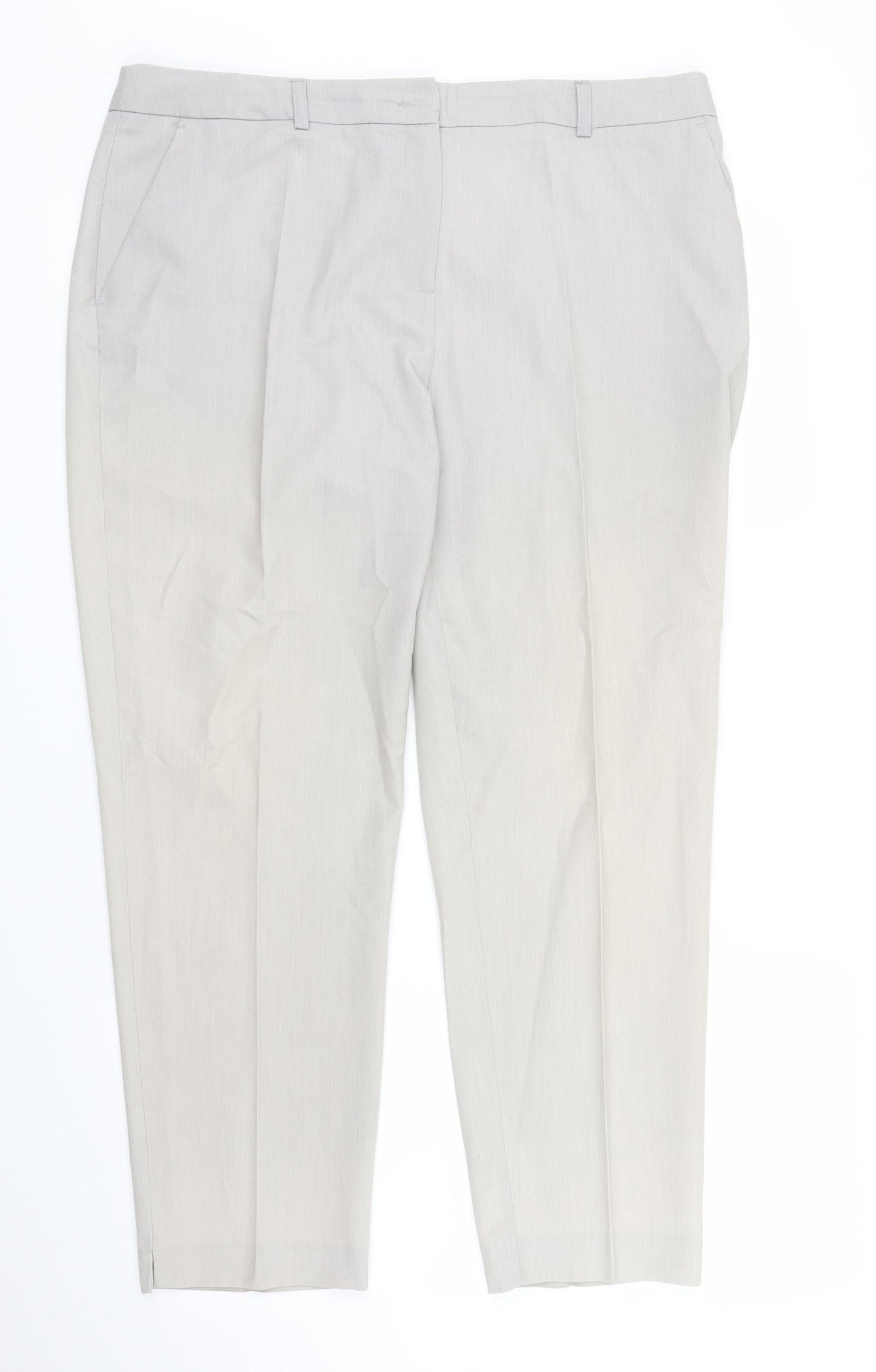 Dorothy Perkins Womens Beige   Pedal Pusher Trousers Size 14 L25 in