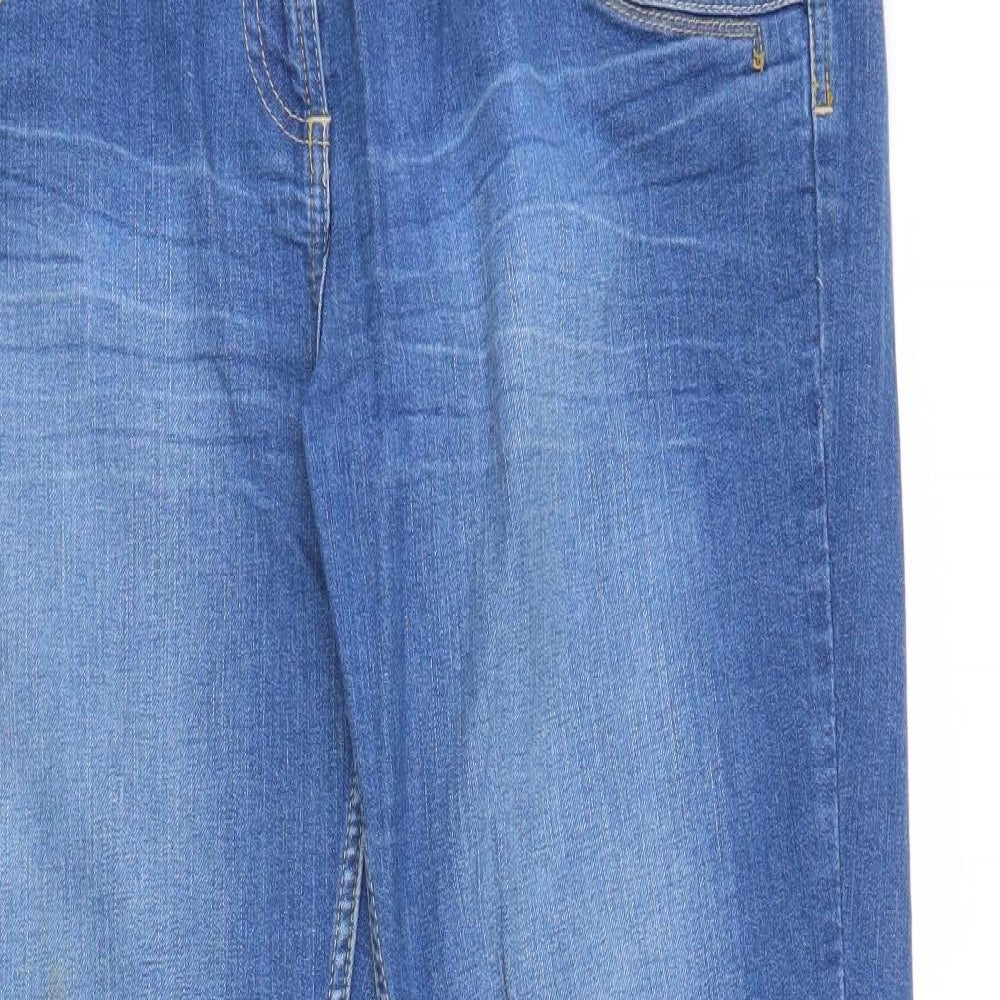 George Womens Blue  Denim Bootcut Jeans Size 16 L32 in
