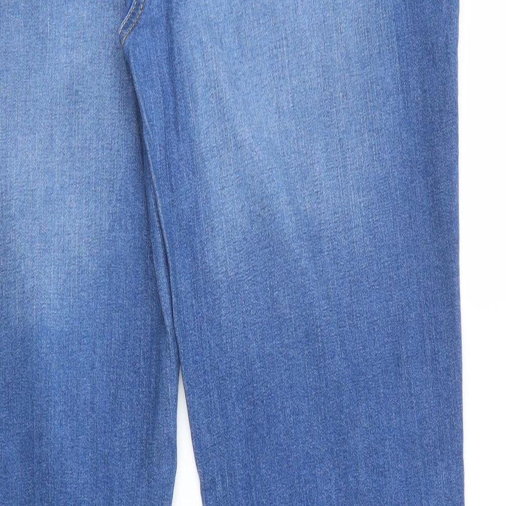 George Womens Blue  Denim Bootcut Jeans Size 16 L32 in