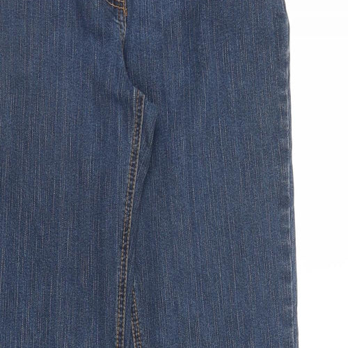 Fluid Womens Blue  Denim Bootcut Jeans Size 12 L30 in