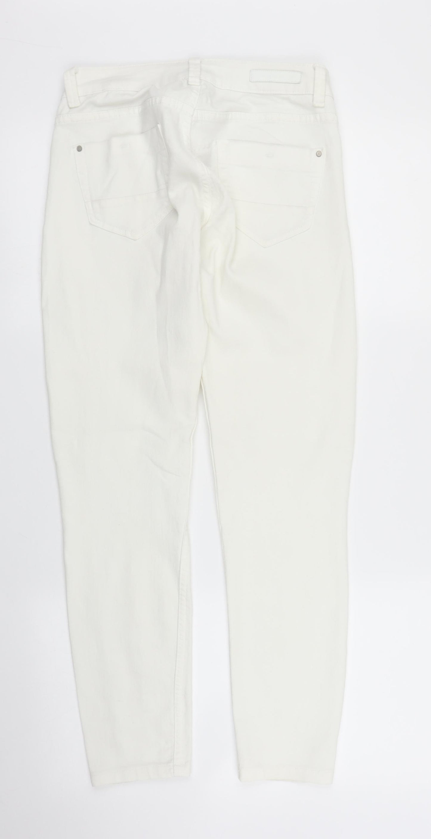 Subtle Blanco Womens White  Denim Skinny Jeans Size 8 L25 in