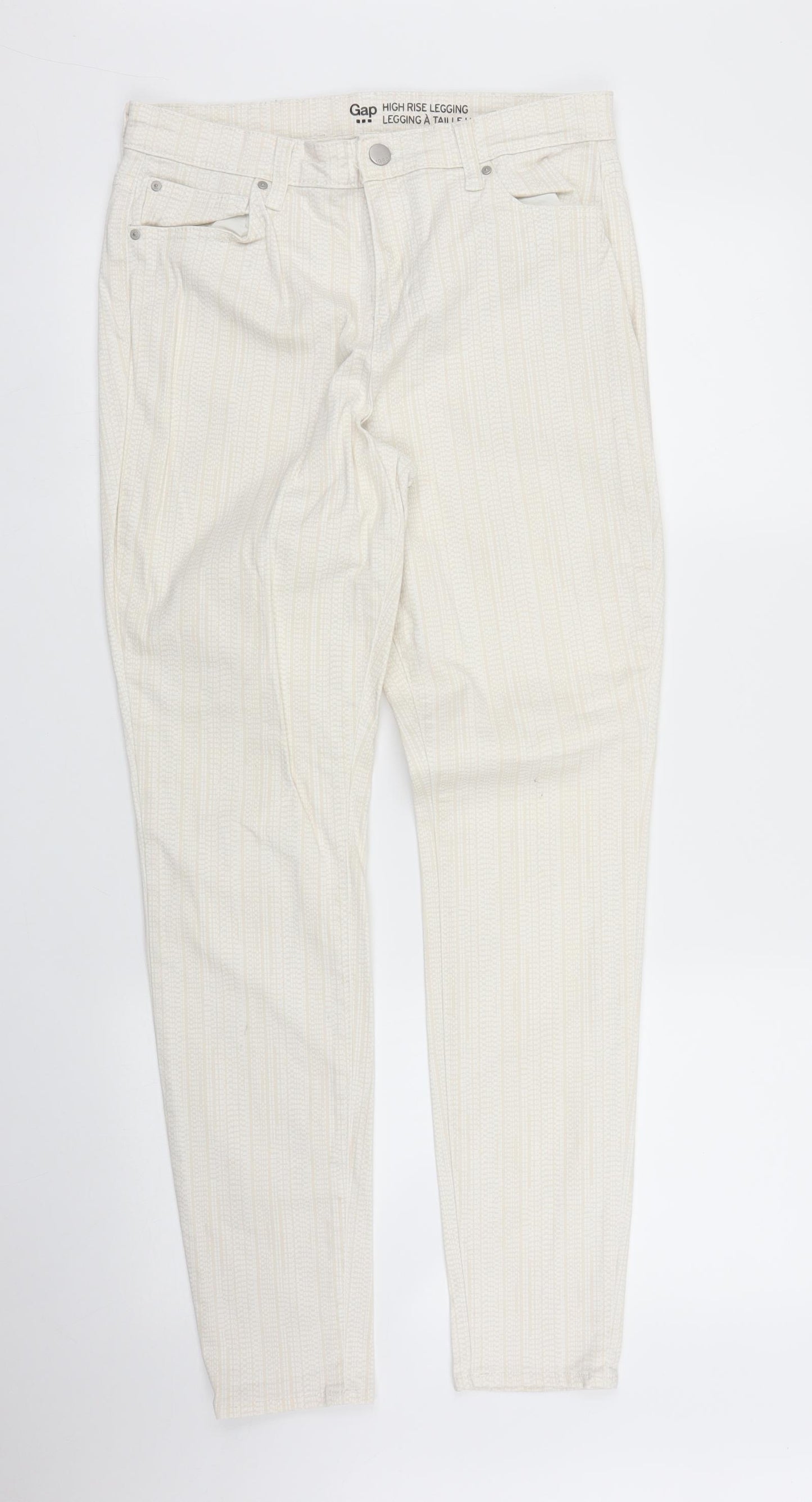 Gap Womens Beige  Denim Skinny Jeans Size 12 L30 in