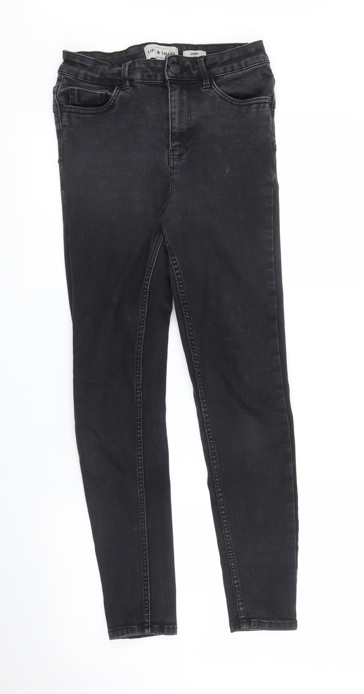 New Look Womens Black Denim Skinny Jeans Size 8 L26 in