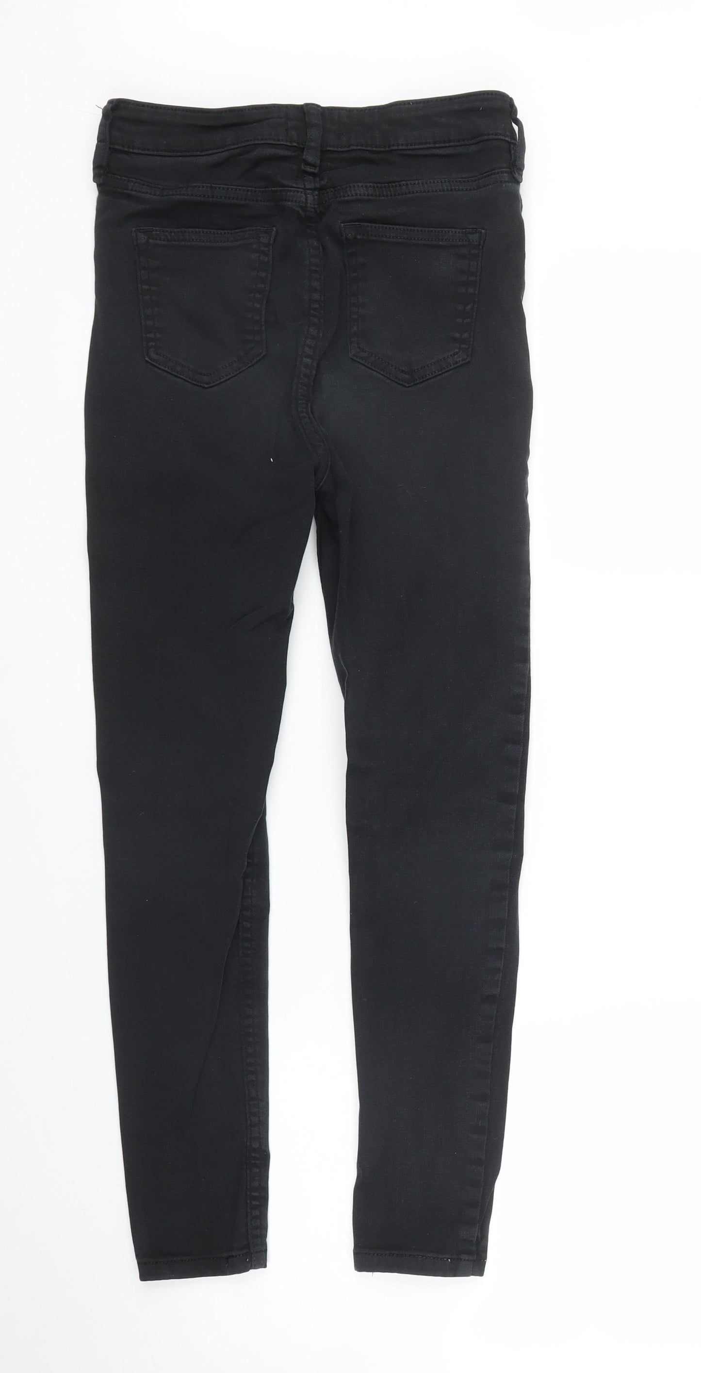 F&F Womens Black  Denim Skinny Jeans Size 8 L24 in