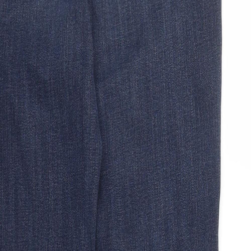 M&S Womens Blue  Denim Skinny Jeans Size 14 L27 in