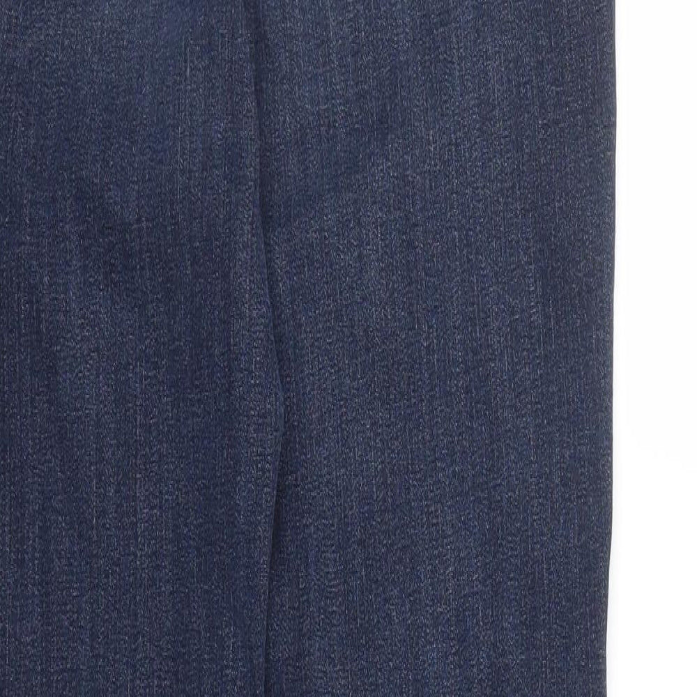 M&S Womens Blue  Denim Skinny Jeans Size 14 L27 in