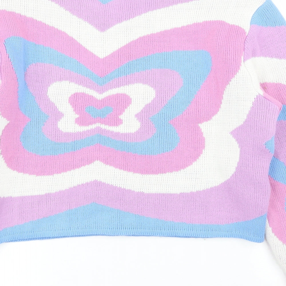 I SAW IT FIRST Womens Purple   Pullover Jumper Size 10