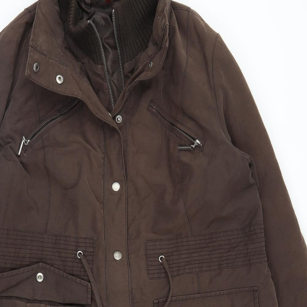 John Richmond Womens Brown   Parka Coat Size 18