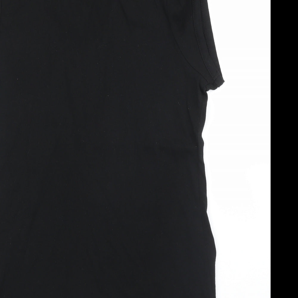 International Womens Black   Basic Polo Size 14