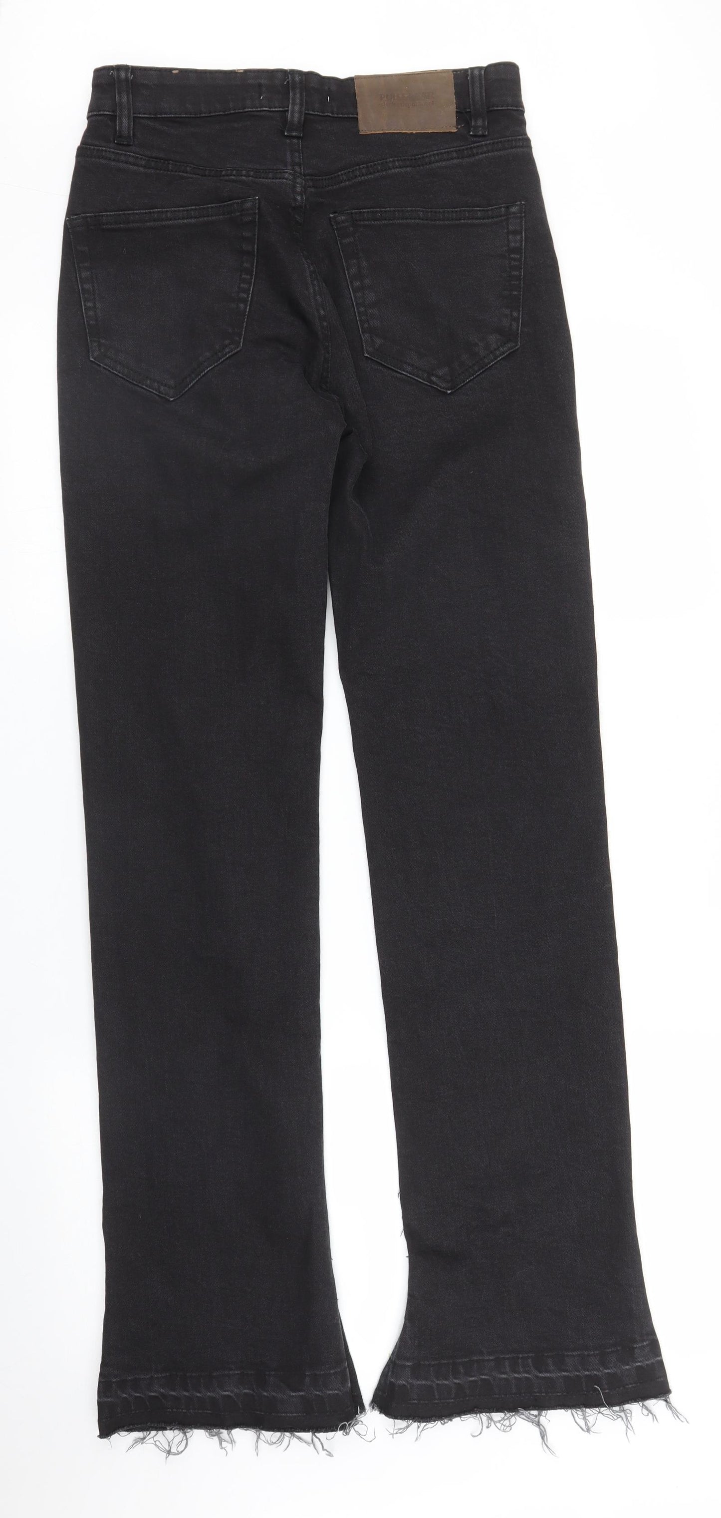 Pull&Bear Womens Black  Denim Bootcut Jeans Size 8 L32 in
