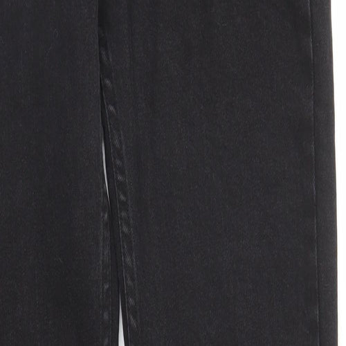 Pull&Bear Womens Black  Denim Bootcut Jeans Size 8 L32 in