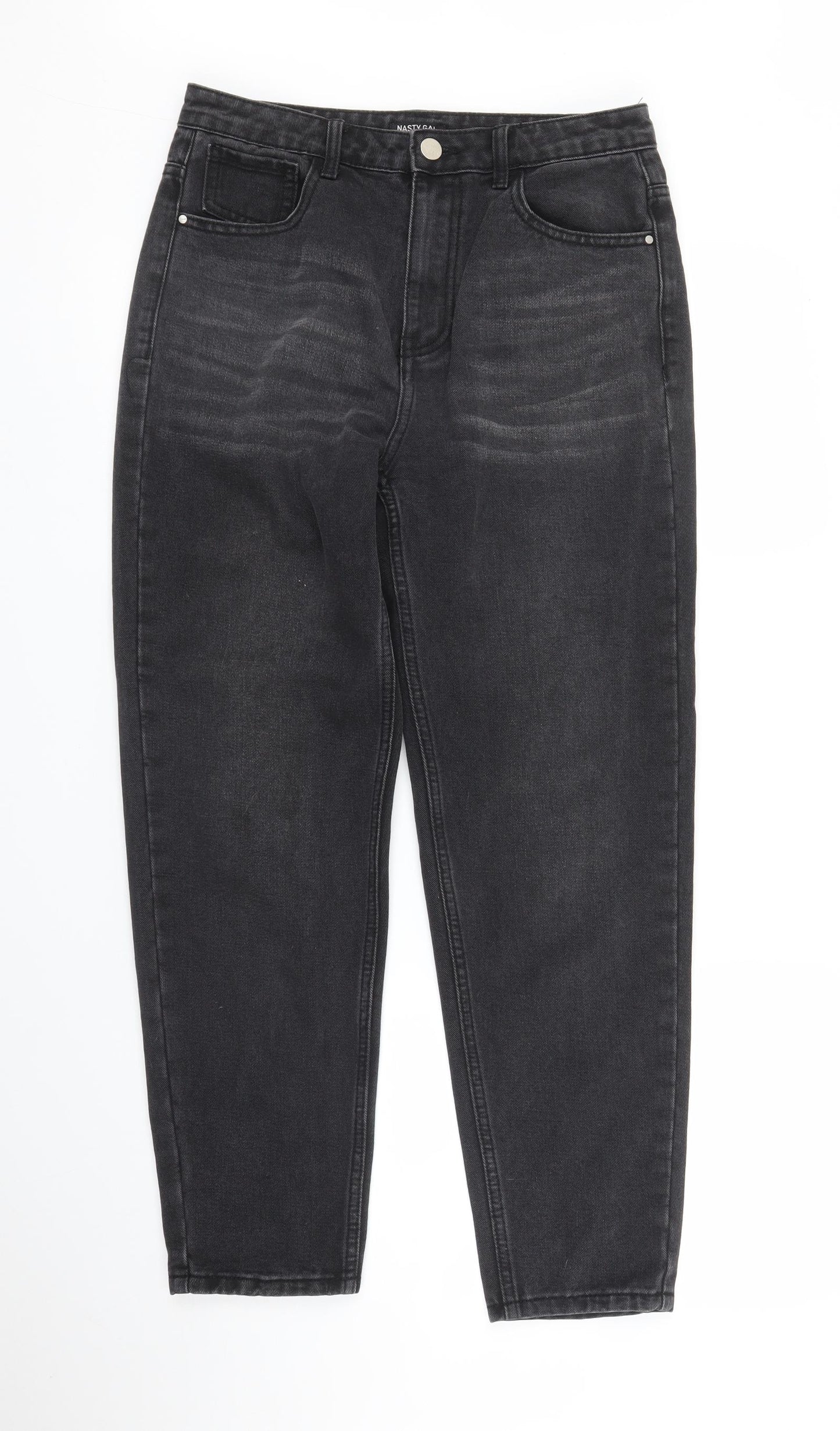 Nasty Gal Womens Black  Denim Mom Jeans Size 10 L26 in