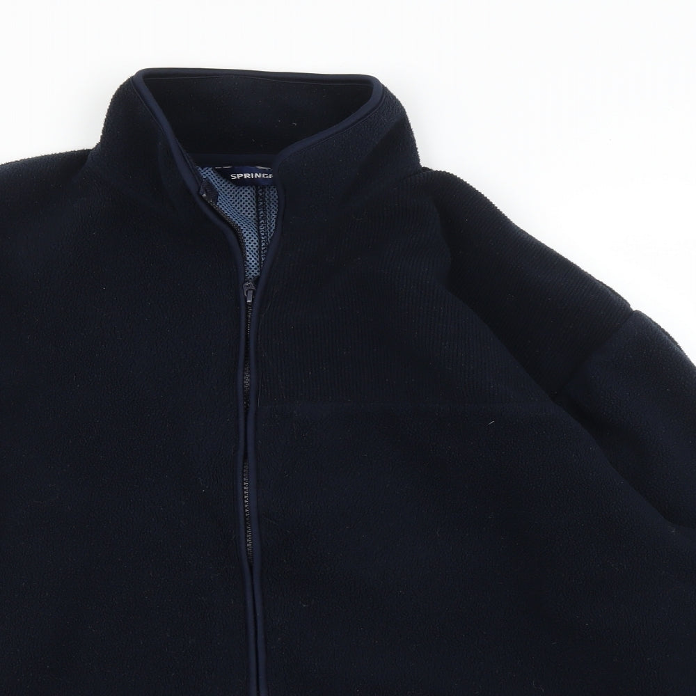 Springfield Mens Blue  Fleece Full Zip Jumper Size XL