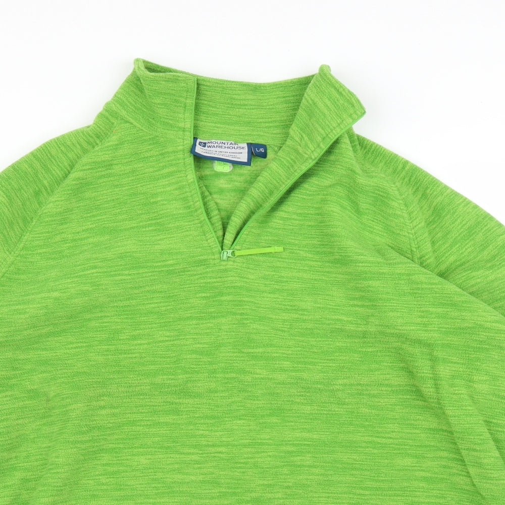 Mountain Warehouse Mens Green  Fleece Pullover Jumper Size L