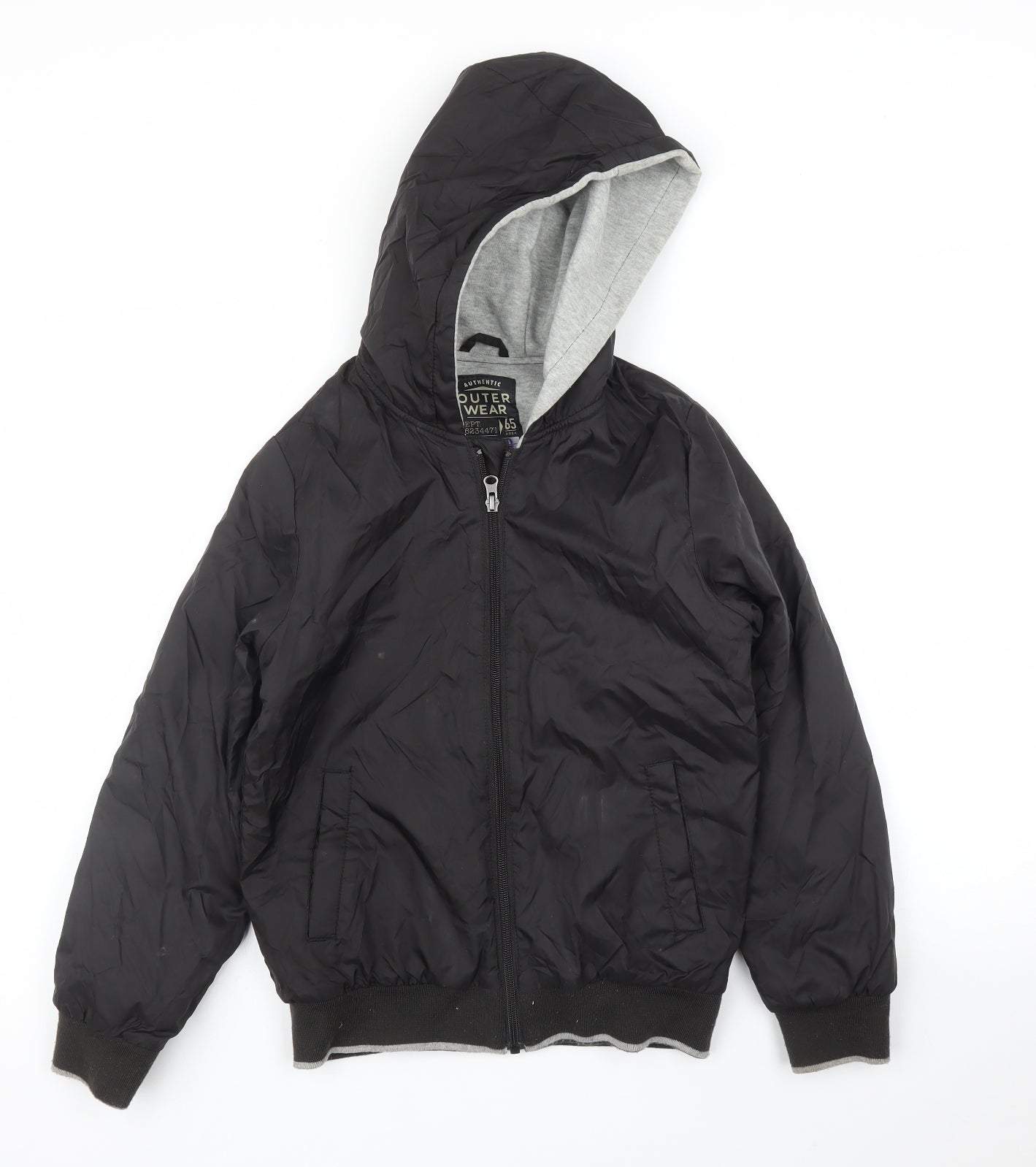 Urban Outer Wear Boys Black   Parka Coat Size 9 Years