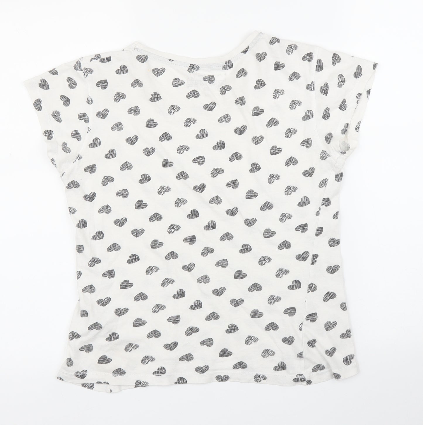 Primark Womens White   Basic T-Shirt Size 8