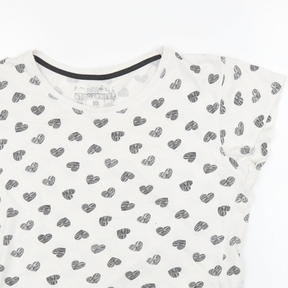 Primark Womens White   Basic T-Shirt Size 8