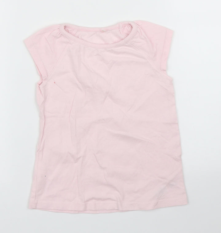 George Girls Pink   Basic T-Shirt Size 3 Years