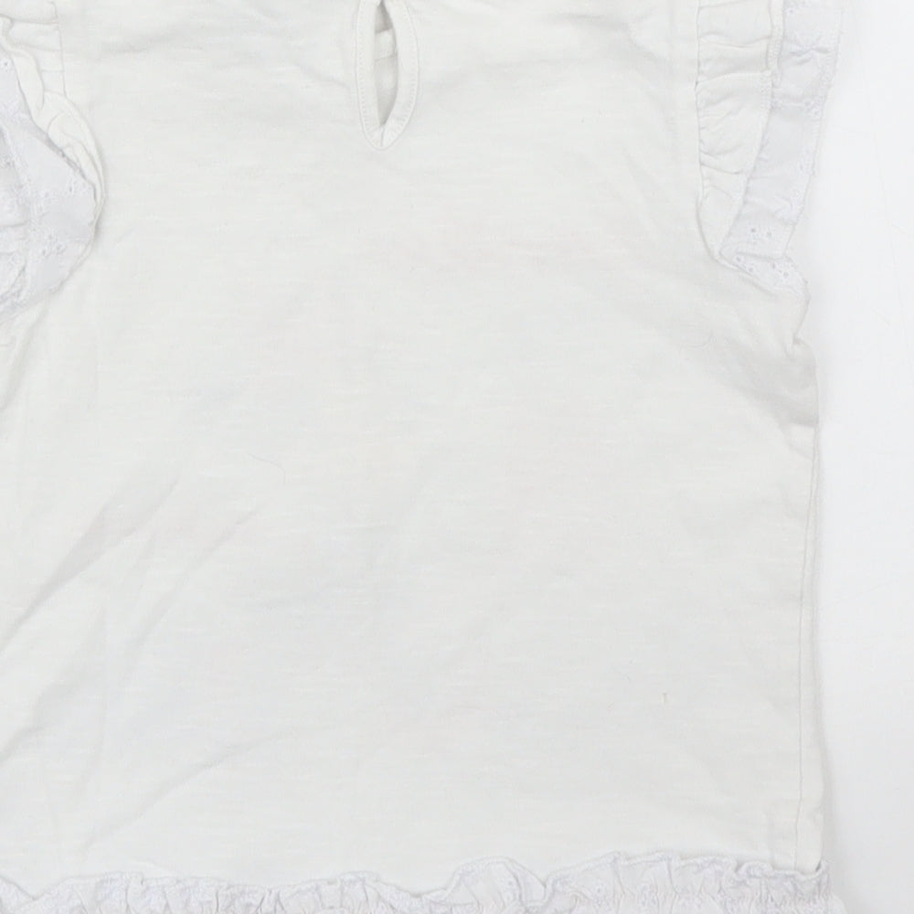 George Girls White   Basic T-Shirt Size 2 Years  - Minnie Mouse