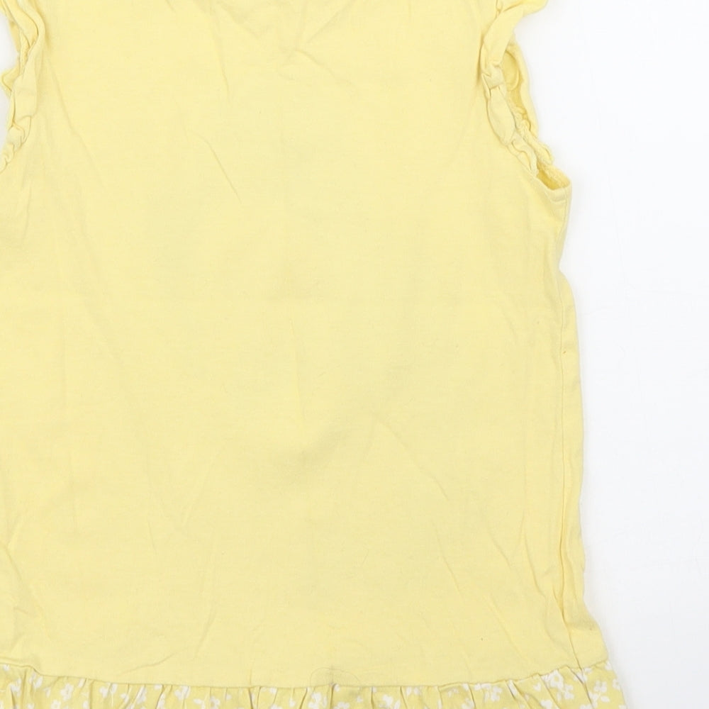 George Girls Yellow   Basic Blouse Size 5 Years  - Disney, Beauty and the Beast