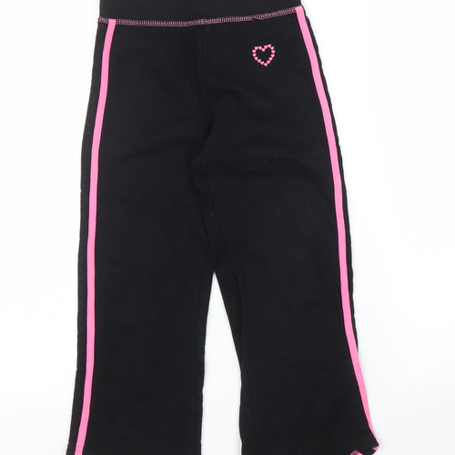 Sweet Millie Girls Black   Sweatpants Trousers Size 6 Years