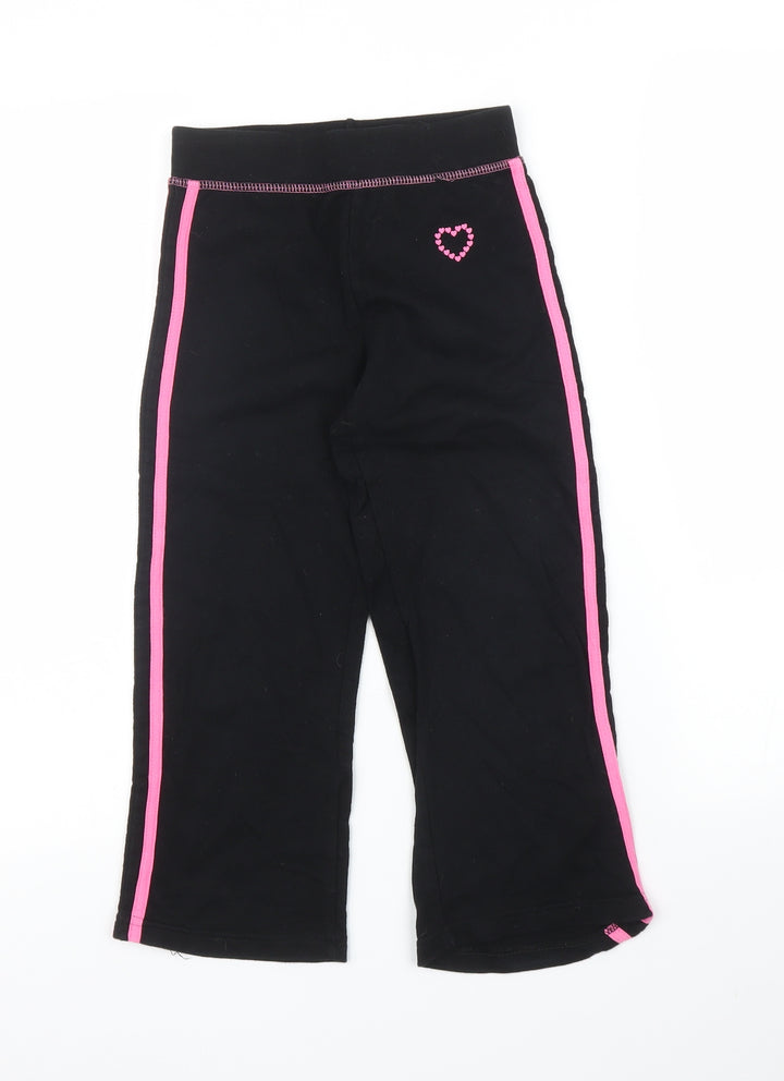 Sweet Millie Girls Black   Sweatpants Trousers Size 6 Years