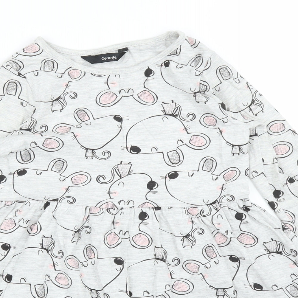 George Girls Grey   A-Line  Size 5-6 Years